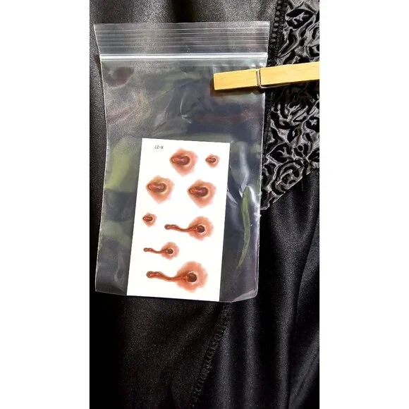 Spirit Halloween Vampire Costume Deluxe Boys 12-14 Cape Fangs Shirt Dracula Kids - Picture 7 of 8